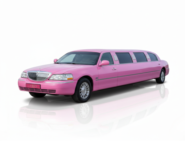 Glitzerpinke Lincoln Stretchlimousine in Augsburg